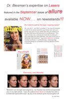 Picture of the article from Allure magazine that Dr. Biesman was featured in in 2013