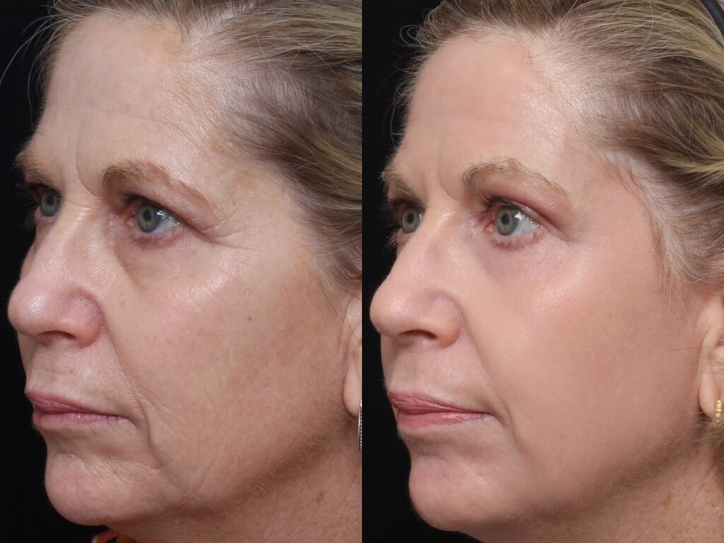 Full Face Full Ablative Fractional Laser Skin Resurfacing Treatement -Results & © Brian S. Biesman